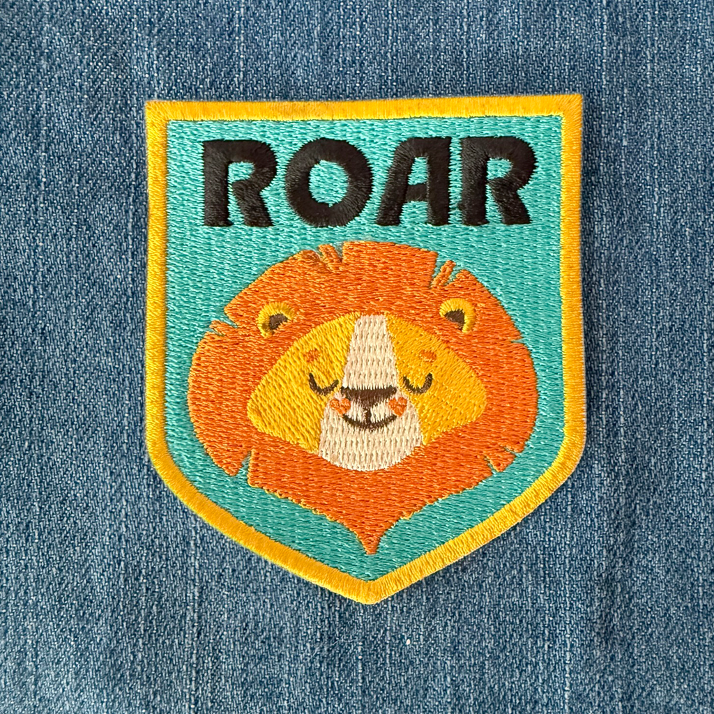 Platoon Kids Lion Roar Iron On Patch