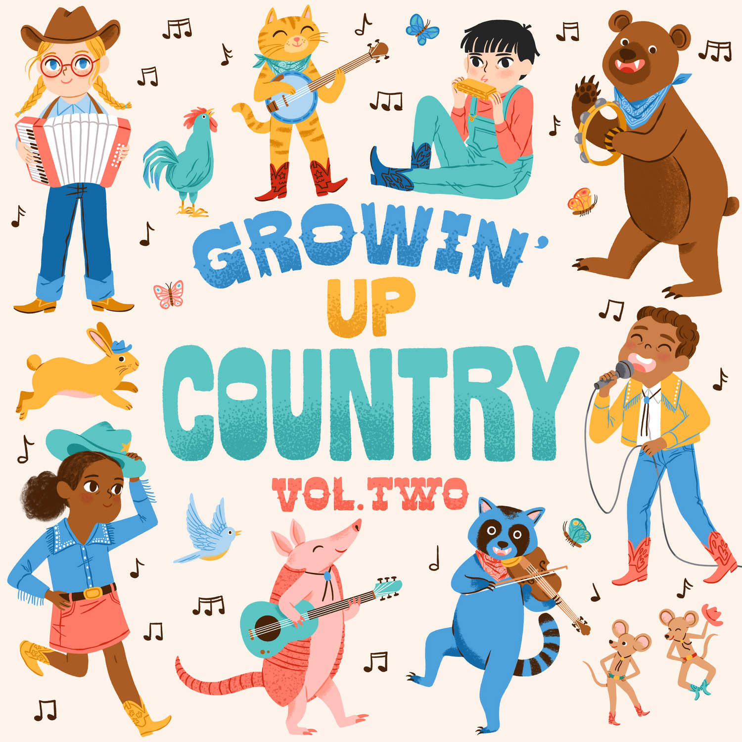 Platoon Kids Artists - Growin' Up Country Vol. 2 Album Cover 